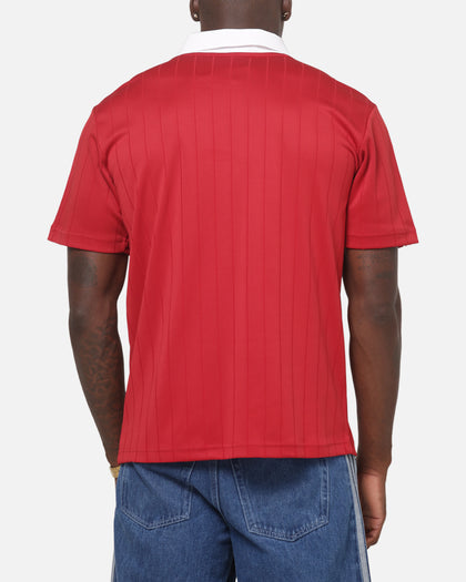 Adidas Drop Needle Pinstripe Jersey Red