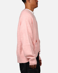 MNML Sky Jewelled Cardigan Sweater Pink