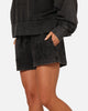 Pro Standard Women's New York Yankees Washed Crystaline Shorts Washed Black