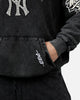 Pro Standard New York Yankees Raffia Hoodie Black Acidwash