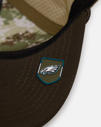 New Era Philadelphia Eagles 'Salute' 9SEVENTY Snapback Olive