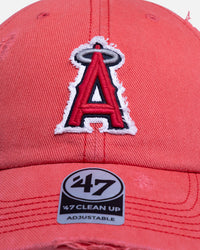 47 Brand Los Angeles Angels 'Well Worn' 47 Clean Up Strapback Red