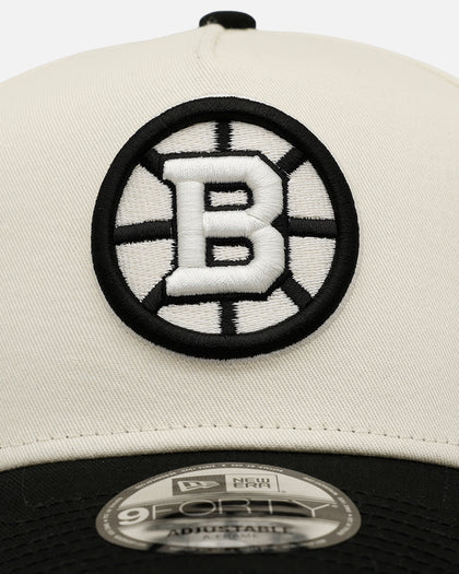 New Era Boston Bruins 'Easy Chrome Black' 9FORTY A-Frame Snapback Chrome/Black