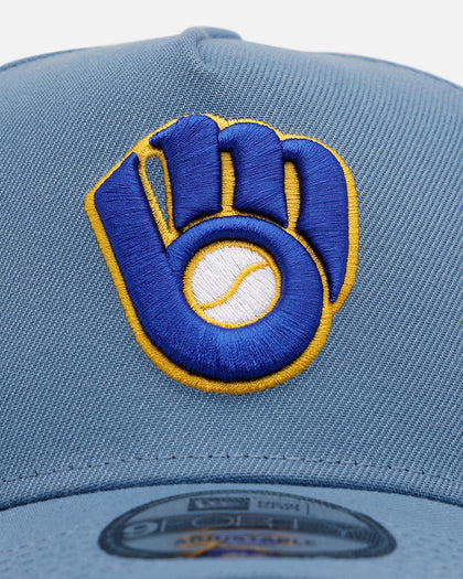 New Era Milwaukee Brewers 'Faded Blue' 9FORTY A-Frame Snapback Faded Blue