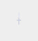 NXS Mini Cross Earring Iced White Gold