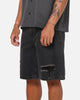 Saint Morta Amplus Distressed Jorts Black Shadow