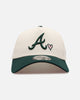 New Era Atlanta Braves 'Pink Satin Hearts Green' 9FORTY A-Frame Snapback Chrome/Dark Green