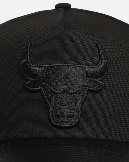 New Era Chicago Bulls 'Canvas Leather' 9FORTY A-Frame Snapback Black