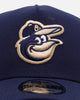 New Era Baltimore Orioles 'College Crossover' Navy Midshipmen 9FORTY A-Frame Snapback Official Team Color