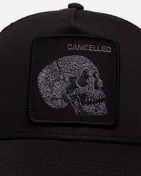 Goorin Bros Tonal Skull Trucker Snapback Black