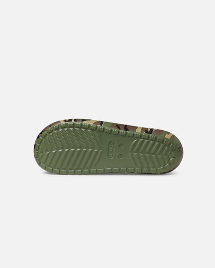 Crocs Classic Camouflage Slide V2 Army Green