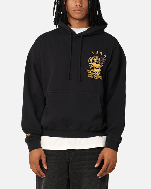 Mitchell & Ness Chicago Bulls Rings Hoodie Faded Black