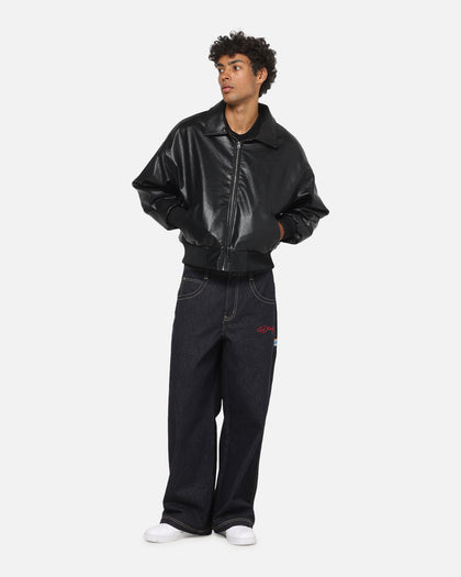 Ed Hardy Studded Bomber Jacket Black