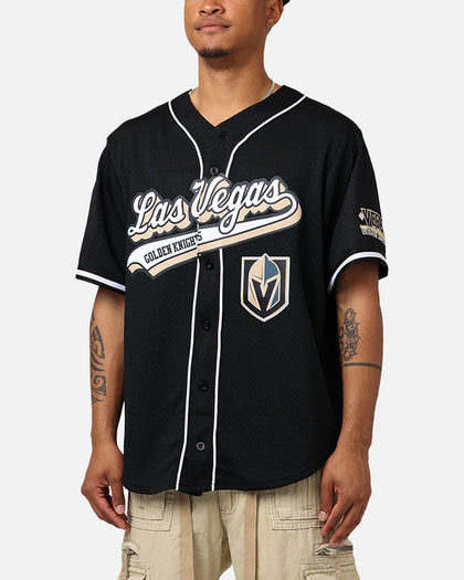 Pro Standard Las Vegas Golden Knights Mesh Button Up Jersey Black
