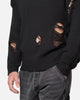 MNML Distressed Sweater Black