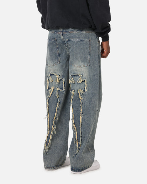 Saint Morta Amplus Crossfire Jeans Dirty Denim