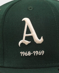 New Era Oakland Athletics 'Logo Evolution' 59FIFTY Fitted Dark Green