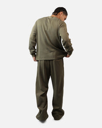 American Thrift Waffle Henley Shirt Washed Olive