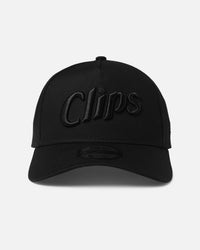 New Era LA Clippers 'NBA Black On Black' 9FORTY A-Frame Snapback Black