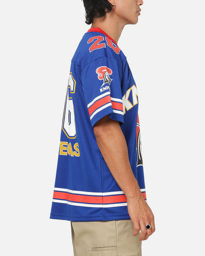 Bleacher Athletic Newcastle Knights NRL Vegas Round 2026 Jersey Blue