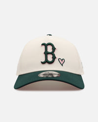 New Era Boston Red Sox 'Pink Satin Hearts Green' 9FORTY A-Frame Snapback Chrome/Dark Green
