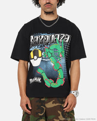 The Pokémon Collection By 73Studio Rayquaza Vintage T-Shirt Off Black