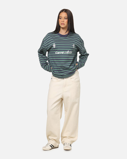 Carre Collective Stripe Long Sleeve T-Shirt Navy Stripe
