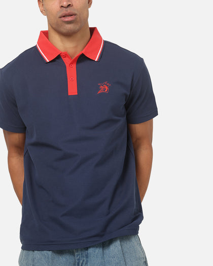 Bleacher Athletic Sydney Roosters NRL Adult Golf Polo T-Shirt Navy