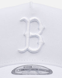 New Era Boston Red Sox 'Easy White' 9FORTY A-Frame Snapback White/White