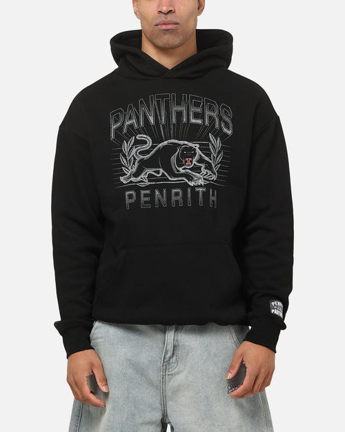 Bleacher Athletic Penrith Panthers NRL Adult Club Wreath Hoodie Black