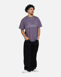 Saint Morta Cursive Boxy T-Shirt Purple