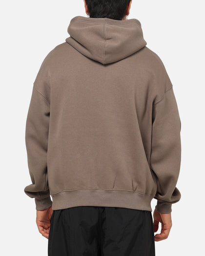 Jordan Brooklyn Fleece Oversized Hoodie Olive Grey