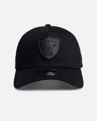 New Era Las Vegas Raiders 'Black Metal Badge' 9FORTY A-Frame Snapback Black