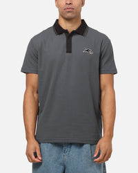Bleacher Athletic Penrith Panthers NRL Adult Golf Polo T-Shirt Grey