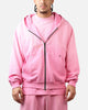 American Thrift Zip Hoodie Washed Pink