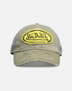Von Dutch Contrast Distressed Trucker Snapback Moss/Yellow