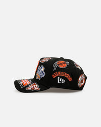 New Era San Francisco Giants 'All Over Embroidery' 9FORTY A-Frame Snapback Black
