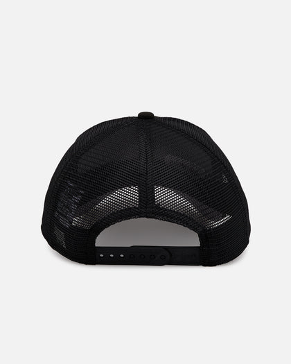 New Era X Culture Kings 9FORTY A-Frame Trucker Snapback Black/Black