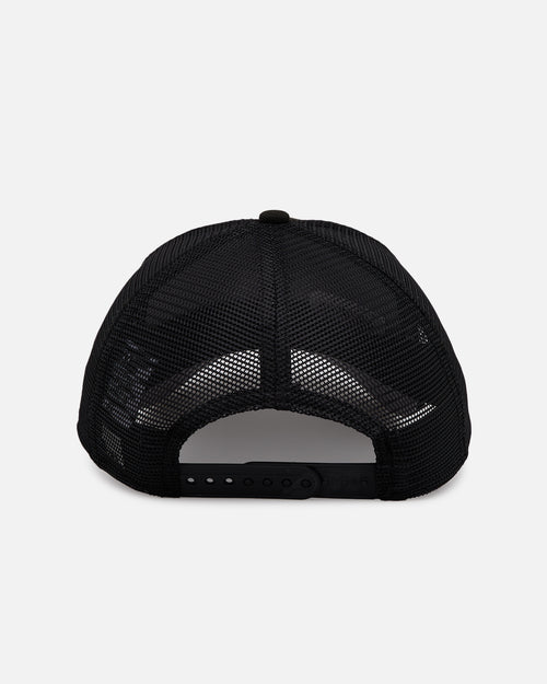 New Era X Culture Kings 9FORTY A-Frame Trucker Snapback Black/Black