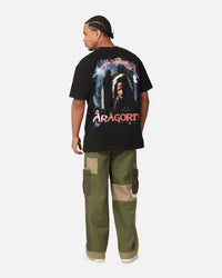 American Thrift X The Lord Of The Ring Aragorn Heavy T-Shirt Black