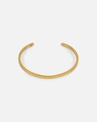 Saint Morta 3mm Adjustable Open Cuff Bracelet Gold