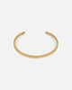 Saint Morta 3mm Adjustable Open Cuff Bracelet Gold