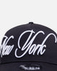 New Era New York Yankees "Calligraphic" 9Forty A-Frame Snapback Navy