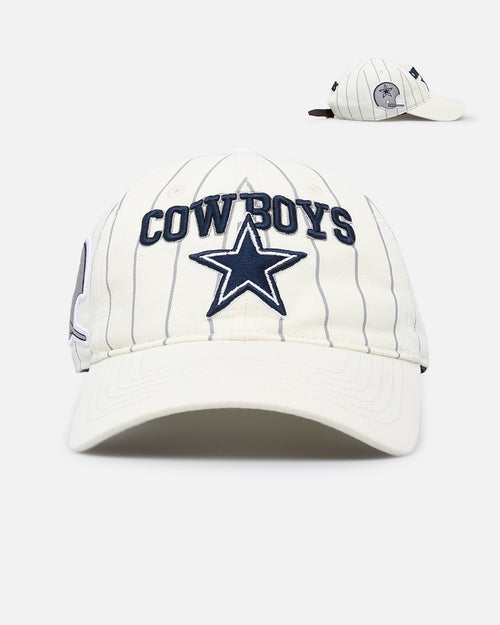 Pro Standard Dallas Cowboys Pinstripe Dad Hat Strapback Eggshell/Yellow