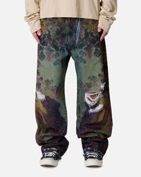 MNML Ultra Baggy Leopard Denim Jeans Multi