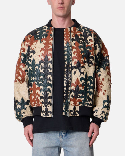 MNML Fleur De Lis Bomber Jacket Multi