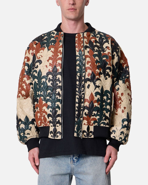 MNML Fleur De Lis Bomber Jacket Multi
