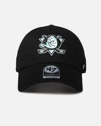 47 Brand Anaheim Ducks 47 Clean Up Strapback Black/Turquoise