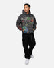 X-Large Pigment Dyed Peace Hoodie Black