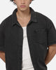 Saint Morta Graves Short Sleeve Button Up T-Shirt Black Shadow